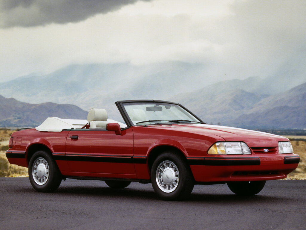 Ford Mustang (66B) 3 поколение, 2-й рестайлинг, открытый кузов (08.1986 - 09.1993)